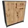 matkam Kommode 74 x 85 x 35 cm Anthrazit / Eiche