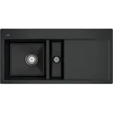 Villeroy & Boch Subway 60 flat links flächenbündig schwarz Handbetätigung 965 x 475 mm