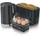 Arendo Frühstücks-Set Wasserkocher 1,5l, 4-Scheiben Toaster, 6er Eierkocher, Schwarz