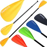 24MOVE Paddel Doppelpaddel 2in1 - SUP Stand Up Board- Kajak - Aluminium 230cm - Orange