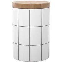 Intirilife Vorratsdose Keramik weiß 10 x 13,5 cm 0,7 l