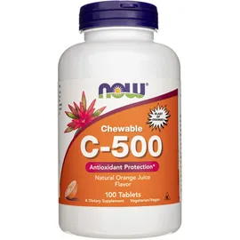 NOW Foods Vitamin C-500 Kautabletten 100 St.