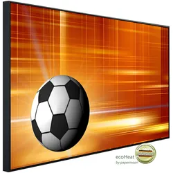 PAPERMOON Infrarotheizung "Fußball", bunt (kunstmotiv im aluminiumrahmen), B/H/T: 120cm x 75cm x 3cm, 900 W, Heizkörper, sehr angenehme Strahlungswärme