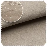 novely® Stoff TRITON - Wasserabweisender Microfaser Velours-Möbelstoff Wildleder-Opt, Wasserfest, Schmutzabweisend, Meterware, 1lfm beige