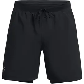 Under Armour Launch 2in1 Laufshorts Herren Schwarz XXL