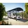CANOPIA Doppelcarport Alpine 3,59 x 8,58 m grau inkl. Regenrinne