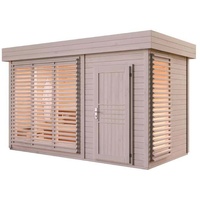 Finntherm Gartensauna Azalia Naturbelassen 434 cm x 234 cm