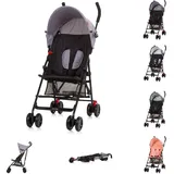 Chipolino Kinderwagen Amaya Buggy Sonnendach verstellbar, zusammenklappbar, Korb Farbe:grau/schwarz