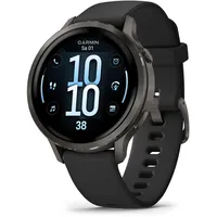 Garmin Venu 4 41 mm Schwarz/Schiefergrau Silikon Armband Grau