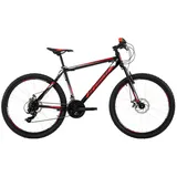 KS-Cycling KS Cycling Mountainbike Hardtail 26 Sharp schwarz-rot