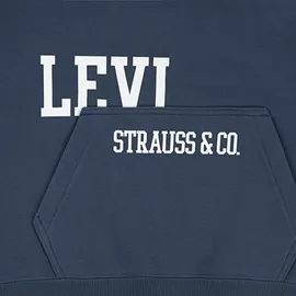 Levi's Kapuzensweatshirt LEVI'S KIDS "LVB CUTOFF LEVI'S HOODIE", Jungen, Gr. 5 (110), big dipper, Sweatware, Obermaterial: 60% Baumwolle, 40% Polyester, bedruckt, regular fit normal, ohne Ausschnitt, Rippbündchen, Sweatshirts, mit Markenprint