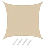 AMANKA UV Sonnensegel Wasserdurchlässig 6x6 - Viereckig - Sonnenschutz Garten Terrasse