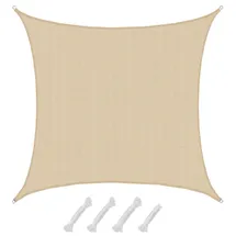 AMANKA UV Sonnensegel Wasserdurchlässig 6x6 - Viereckig - Sonnenschutz Garten Terrasse