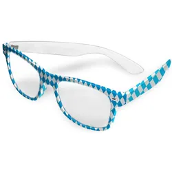 Oktoberfest Brille Wiesn Blau-Weiß - OS