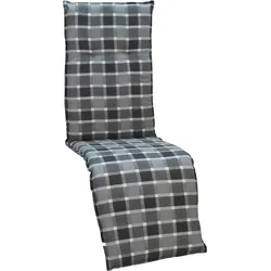 Relaxsesselauflage Belgrad ca. 171x50 cm Anthrazit/Grau