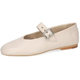 Melvin & Hamilton Emily 1 Leder-Mary Jane Schuhe für Damen Ballerina Flache Absätze, Echtes Leder beige 36 EU