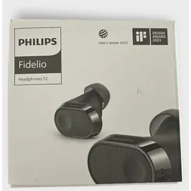Philips T2 True Wireless - Hervorragende Gesprächsqualität, kompatibel mit Sprachassistent und bis zu 40 Stunden Musikwiedergabe - Schwarz