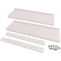 vidaXL Wandregal 240 x 30 cm Grau