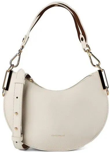 Coccinelle Sunup Umhängetasche Leder 25.5 cm  beige