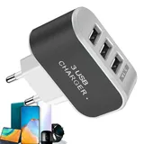 USB Ladegerät, Glühen 3 Port USB-Ladegerät Für Mobiltelefone Smartphone-Leuchtkopf Zum Aufladen Multifunktion Ladeadapter Schnellladegerät Für Mobiltelefone, Zu Hause, Auf Reisen