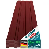 karat homeliving Trapezblech 115 x 45 cm rot