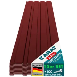karat homeliving Trapezblech 115 x 45 cm rot