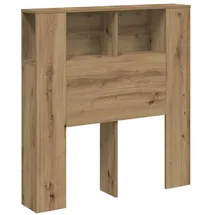 vidaXL Kopfteil mit Ablagen Artisan-Eiche 100x18,5x102,5cm Holzwerkstoff