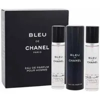 Chanel Bleu de Chanel Eau de Parfum refillable 20 ml + Eau de Parfum Nachfüllung 2 x 20 ml Geschenkset