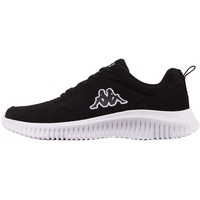 Kappa Unisex STYLECODE: 243140 Flox Sneaker, Black/White, 36 EU