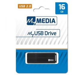 Verbatim MyMedia MyUSB Drive Stick, 16 GB, USB 2.0, Schwarz USB-Stick