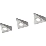 Trio LED-Unterbauleuchten 3er-Set Nickel matt