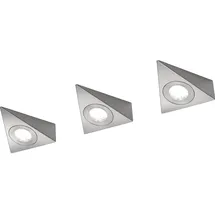 Trio LED-Unterbauleuchten 3er-Set Nickel matt