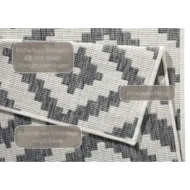 HANSE HOME Malta Wendeteppich 200 x 290 cm grau/creme