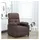 vidaXL Relaxsessel Dunkelbraun Stoff 58 x 53,5 x 75 cm Braun mit Liegeposition