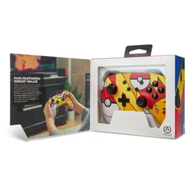 PowerA Nintendo Switch Enhanced Wired Controller Pikachu Pop Art