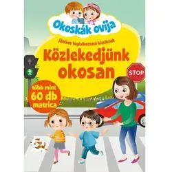 Broschüre über Verkehr mit Aufklebern