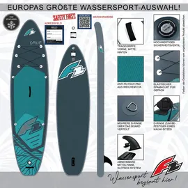 F2 SUP Board Stand Up Paddle Board Drive 372 x 0,12 m Petrol