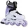 Powerslide Khaan Nxt Adjustable Kinder-inlineskates - White / Purple - EU 39-42