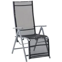 deluke Liegestuhl NATALI 81 x 56 x 112 cm Schwarz