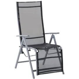 deluke Liegestuhl NATALI 81 x 56 x 112 cm Schwarz