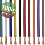 Quadrios Litzensortiment 1 x 0,34mm2 Weiß/Blau/Braun/Orange/Grün/Gelb/Grau/Violett/Schwarz/Rot 22CW003
