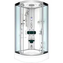 AcquaVapore Dampfdusche Duschtempel Sauna Dusche Duschkabine D46-50T2 90x90 cm ohne 2k Scheiben Versiegelung