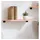 vidaXL Wandregal 60 x 40 x 2 cm Eiche Unbehandelt