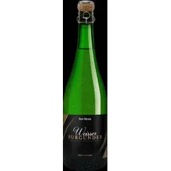 Sepp Moser Weisser Burgunder Brut Nature Österreichischer Sekt 2019, Bio Schaumwein, Biowein