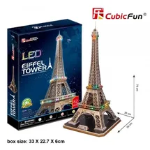 Cubic Fun 3D-Puzzle mit LED Eiffel Tower 84-teilig