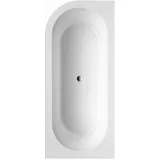Ottofond Badewanne Modena Corner Schwarz-Weiß links 178 x 78 x 44 cm