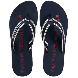 Tommy Hilfiger TH Webbing Summer Sandal Dunkelblau/Weiß/Rot 40