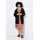 Angel Of Style by Happy Size Strickjacke Boxy Passform Lochstrick mit Glitzer Schwarz 46/48