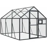 vidaXL Voliere, Vogelvoliere mit Wire Mesh Grids, Vogelkäfig für Außenbereich, Vogelhaus Papageienkäfig Papageienvoliere, Anthrazit Aluminium