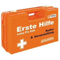 Leina-Werke Erste-Hilfe-Kasten Pro Safe Kultur & Veranstaltung DIN 13157 + branchenbezogene Zusatzerweiterung orange 4011166211137 Leina-Wer